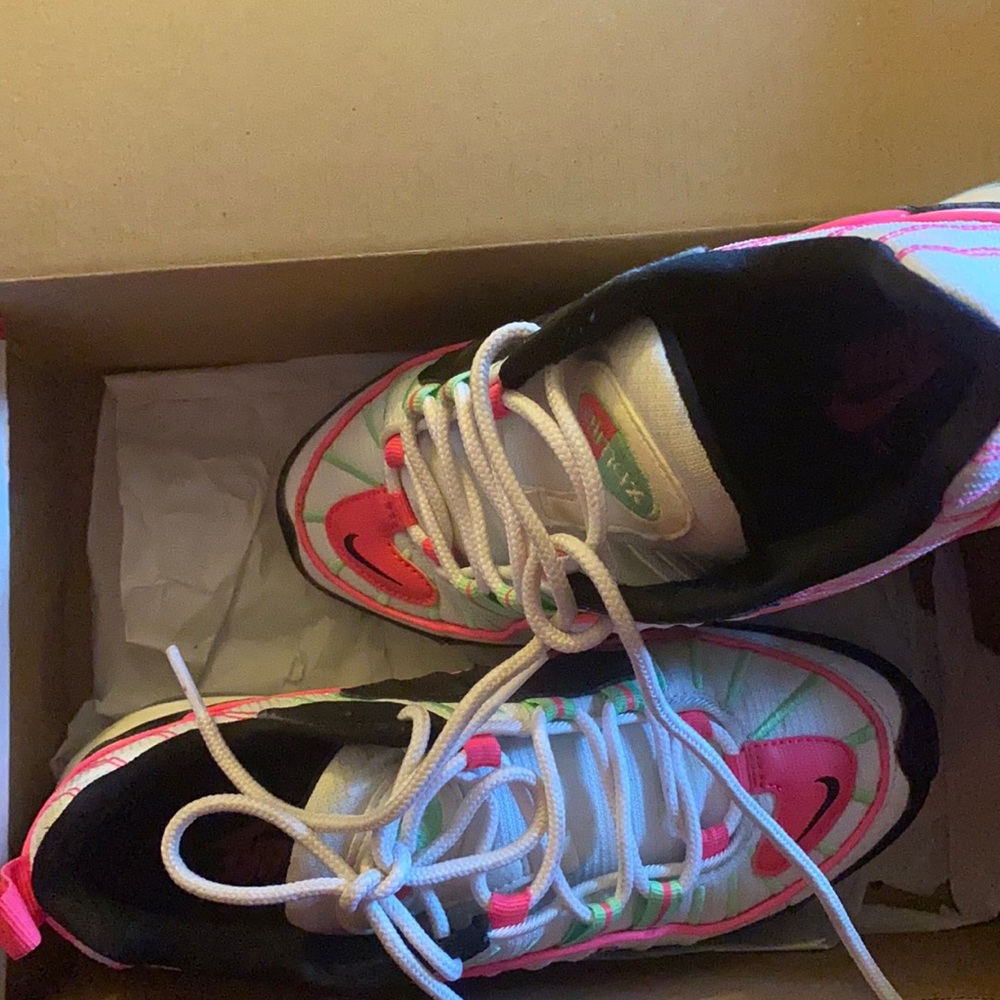Pink and Green Airmax 98